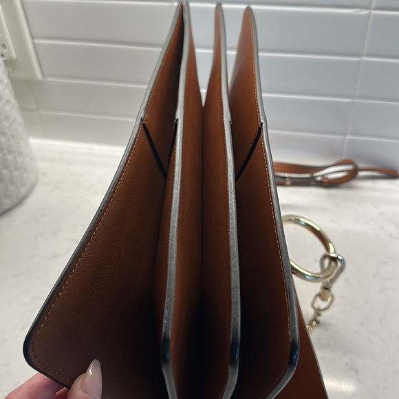 CHLOE
Suede Calfskin Medium Faye Shoulder Bag Tobacco - Picture 6 of 12